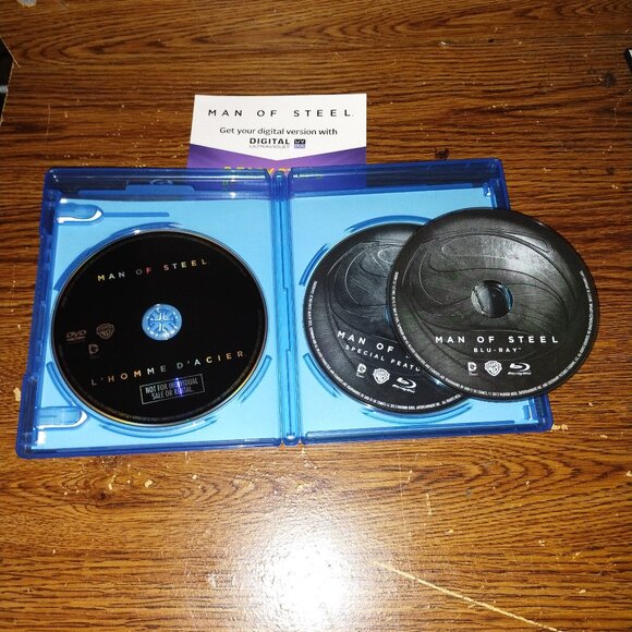 Man of Steel (Blu-ray/DVD, 2013, 3-Disc Set, Canadian) Henry Cavill - Picture 2 of 3